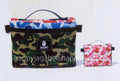 A BATHING APE ABC MIX CAMO MUSIC POUCH