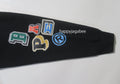 A BATHING APE MULTI FONTS LOOSE FIT PULLOVER HOODIE