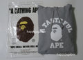 A BATHING APE BAPE x JJJJOUND RELAXED CLASSIC COLLEGE PULLOVER HOODIE