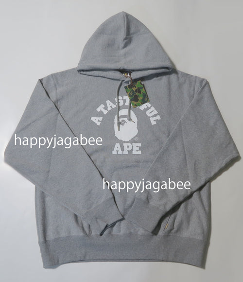 A BATHING APE BAPE x JJJJOUND RELAXED CLASSIC COLLEGE PULLOVER HOODIE