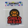 A BATHING APE BAPE KIDS BABY MILO CHILD IN CAR STICKER