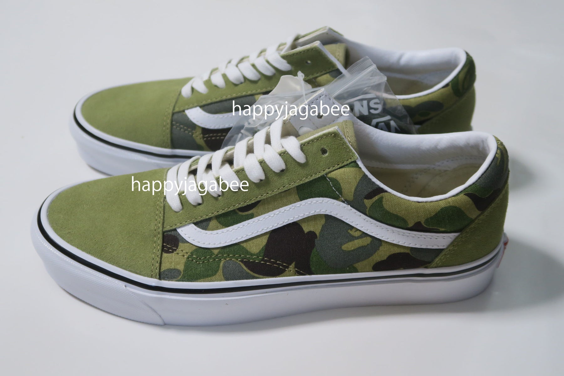 A BATHING APE BAPE X VANS ABC CAMO OLD SKOOL w/ Keychain