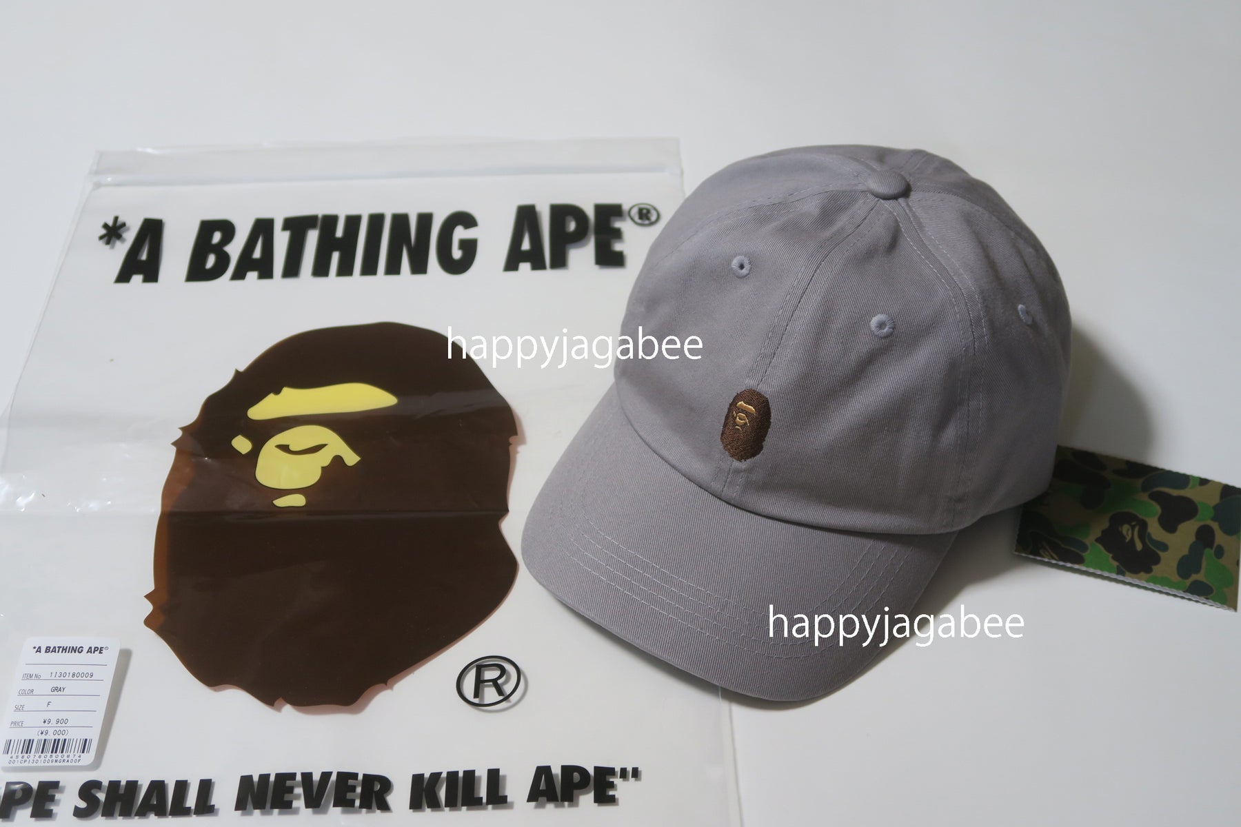 A BATHING APE APE HEAD ONE POINT PANEL CAP – happyjagabee store