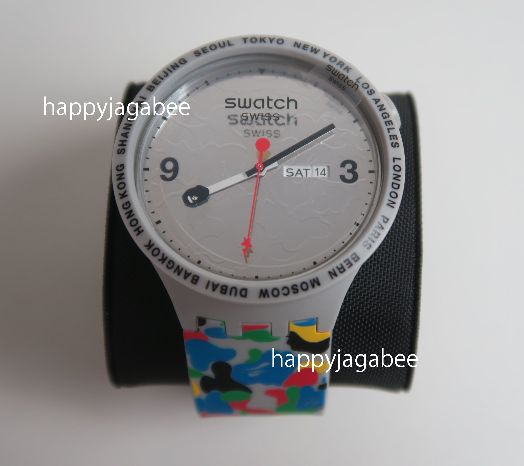 A BATHING APE SWATCH x BAPE BIG BOLD TOKYO GRAY MULTI CAMO