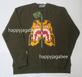 A BATHING APE TIGER CREWNECK