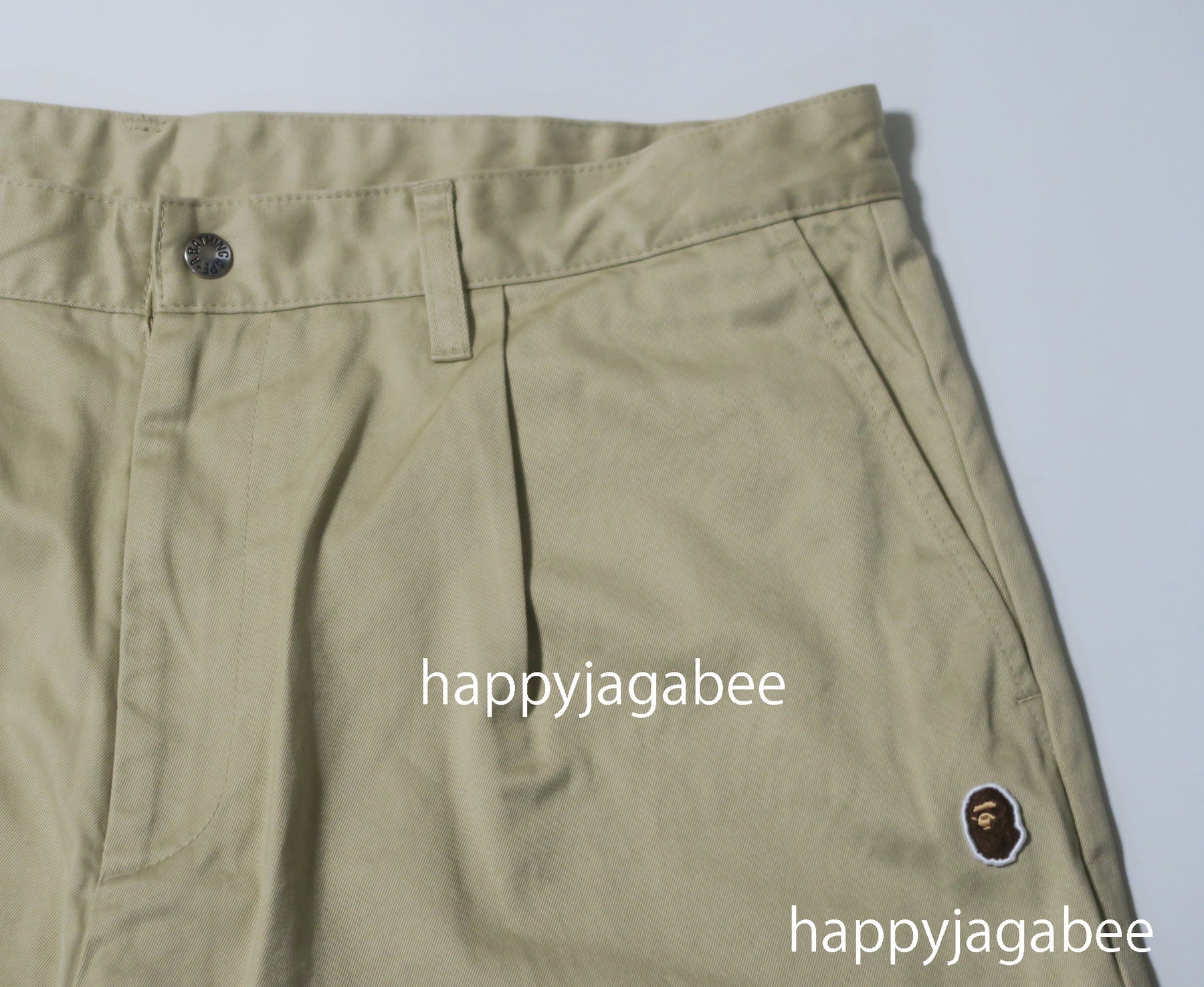 A BATHING APE ONE POINT WIDE FIT CHINO SHORTS