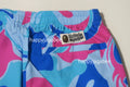 A BATHING APE MARBLE CAMO SHORTS