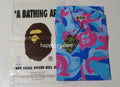 A BATHING APE MARBLE CAMO OPEN COLLAR S/S SHIRT