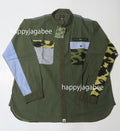 A BATHING APE MILITARY CRAZY PATTERN RELAX SHIRT