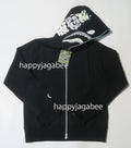 A BATHING APE DIGITAL SHARK FULL ZIP HOODIE