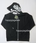 A BATHING APE DIGITAL SHARK FULL ZIP HOODIE