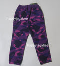A BATHING APE BAPE KIDS COLOR CAMO SHARK SWEAT PANTS