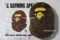 A BATHING APE APE HEAD CUSHION