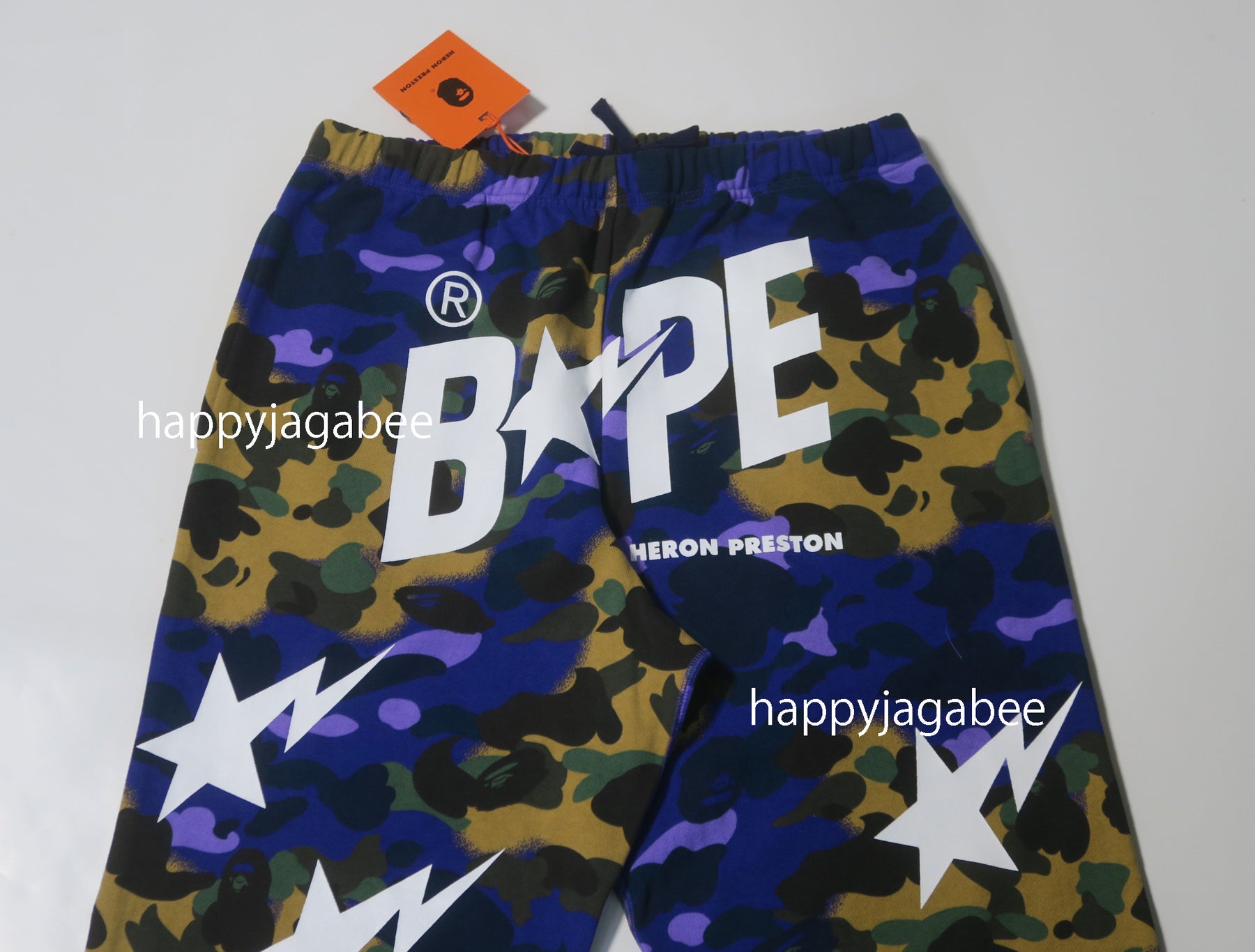 A BATHING APE BAPE x HERON PRESTON MIX 1ST CAMO SWEAT PANTS