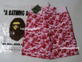 A BATHING APE ABC CAMO SWEAT SHORTS