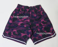 A BATHING APE COLOR CAMO WIDE FIT BASKETBALL SHORTS