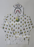 A BATHING APE x MINIONS SHARK FULL ZIP HOODIE