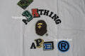 A BATHING APE MULTI FONTS RELAXED FIT COLLEGE HEAVY WEIGHT TEE