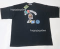 A BATHING APE MULTI FONTS RELAXED FIT COLLEGE HEAVY WEIGHT TEE