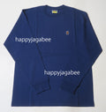 A BATHING APE MENS APE HEAD ONE POINT L/S TEE -ONLINE EXCLUSIVE-