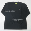 A BATHING APE MENS APE HEAD ONE POINT L/S TEE -ONLINE EXCLUSIVE-