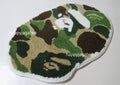 A BATHING APE ABC CAMO APE HEAD RUG MAT