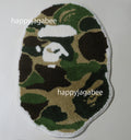 A BATHING APE ABC CAMO APE HEAD RUG MAT