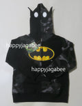 A BATHING APE BAPE KIDS BAPE X DC BATMAN ZIP HOODIE