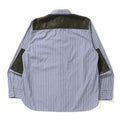 A BATHING APE STRIPE RELAXED MILITARY SHIRT