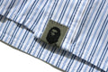 A BATHING APE STRIPE RELAXED MILITARY SHIRT