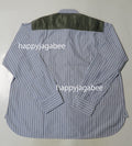 A BATHING APE STRIPE RELAXED MILITARY SHIRT