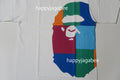 A BATHING APE COLOR BLOCK SIDE BIG APE HEAD TEE