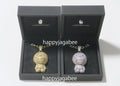 A BATHING APE MILO CRYSTAL STONE NECKLACE Silver