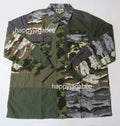 A BATHING APE CRAZY CAMO RELAXED MILITARY SHIRT