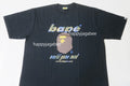 A BATHING APE BLOCK CHECK WGM APE HEAD TEE
