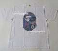 A BATHING APE GRID CAMO BIG APE HEAD TEE