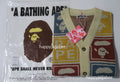 A BATHING APE Ladies' APE FACE CROPPED KNIT CARDIGAN