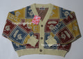 A BATHING APE Ladies' APE FACE CROPPED KNIT CARDIGAN
