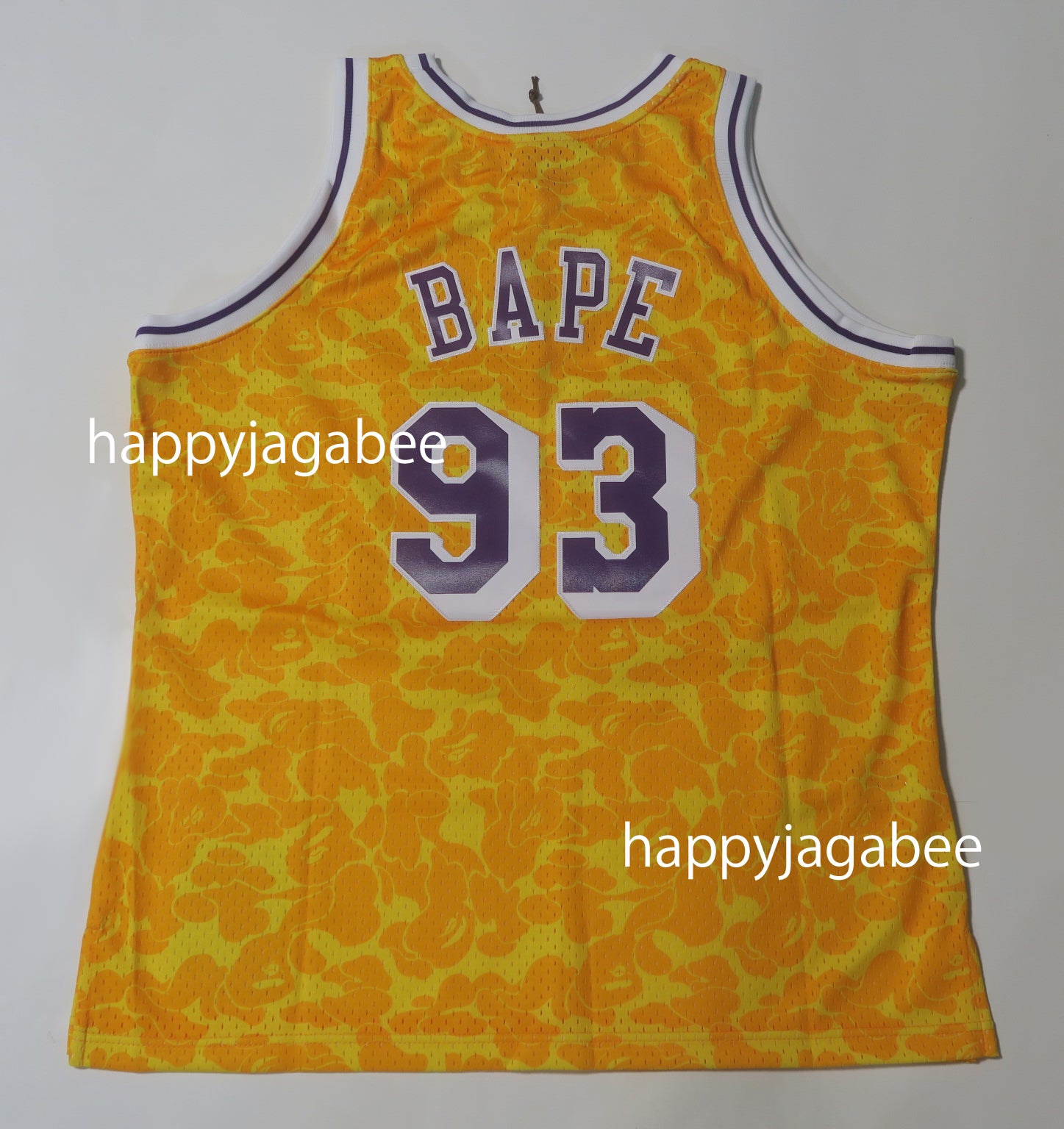 Mitchell & Ness, Shirts, Bape X Mitchell Ness Lakers Swingman Jersey 2xl