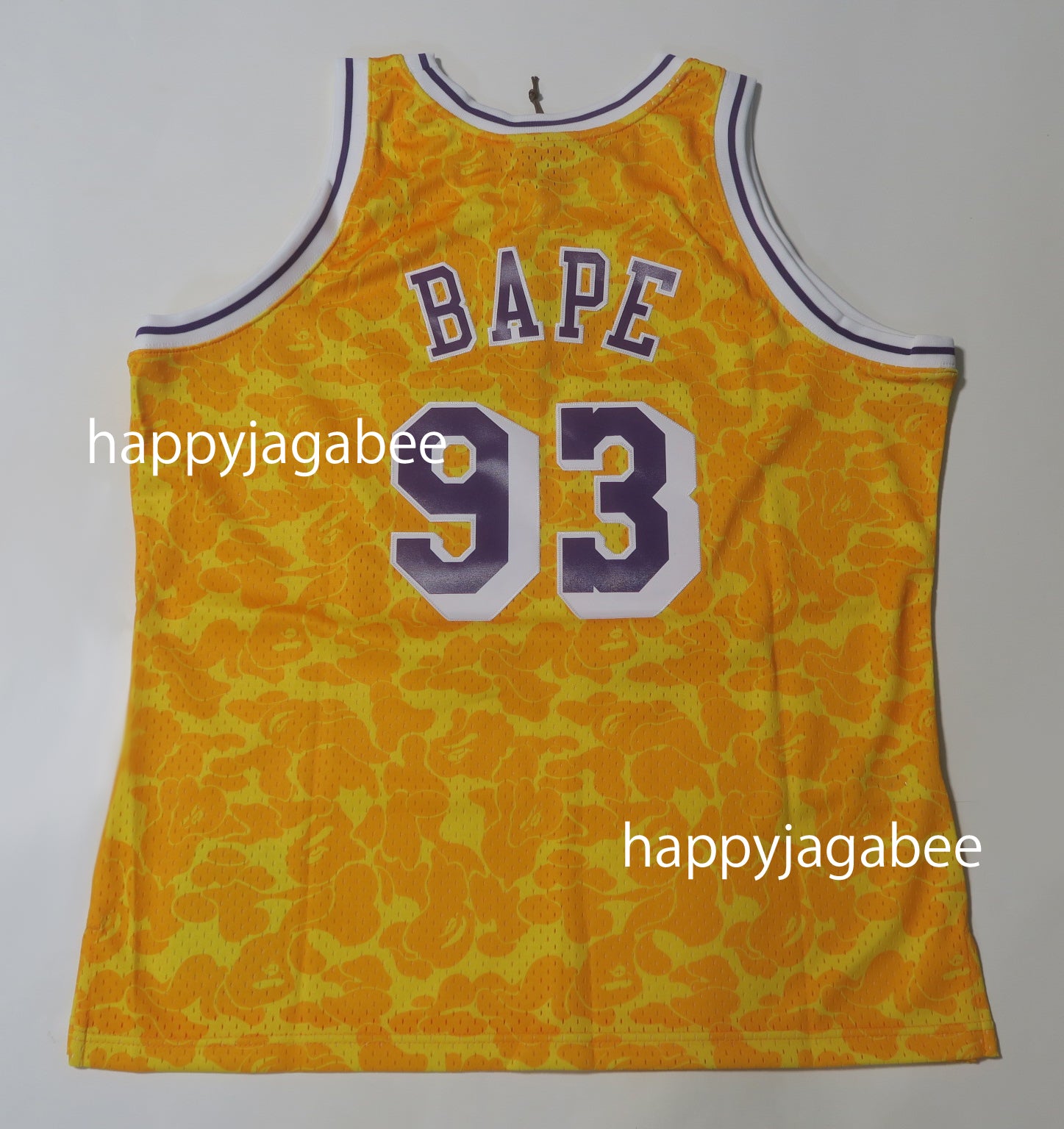 A BATHING APE BAPE x M&N Mitchell & Ness LOS ANGELES LAKERS JERSEY