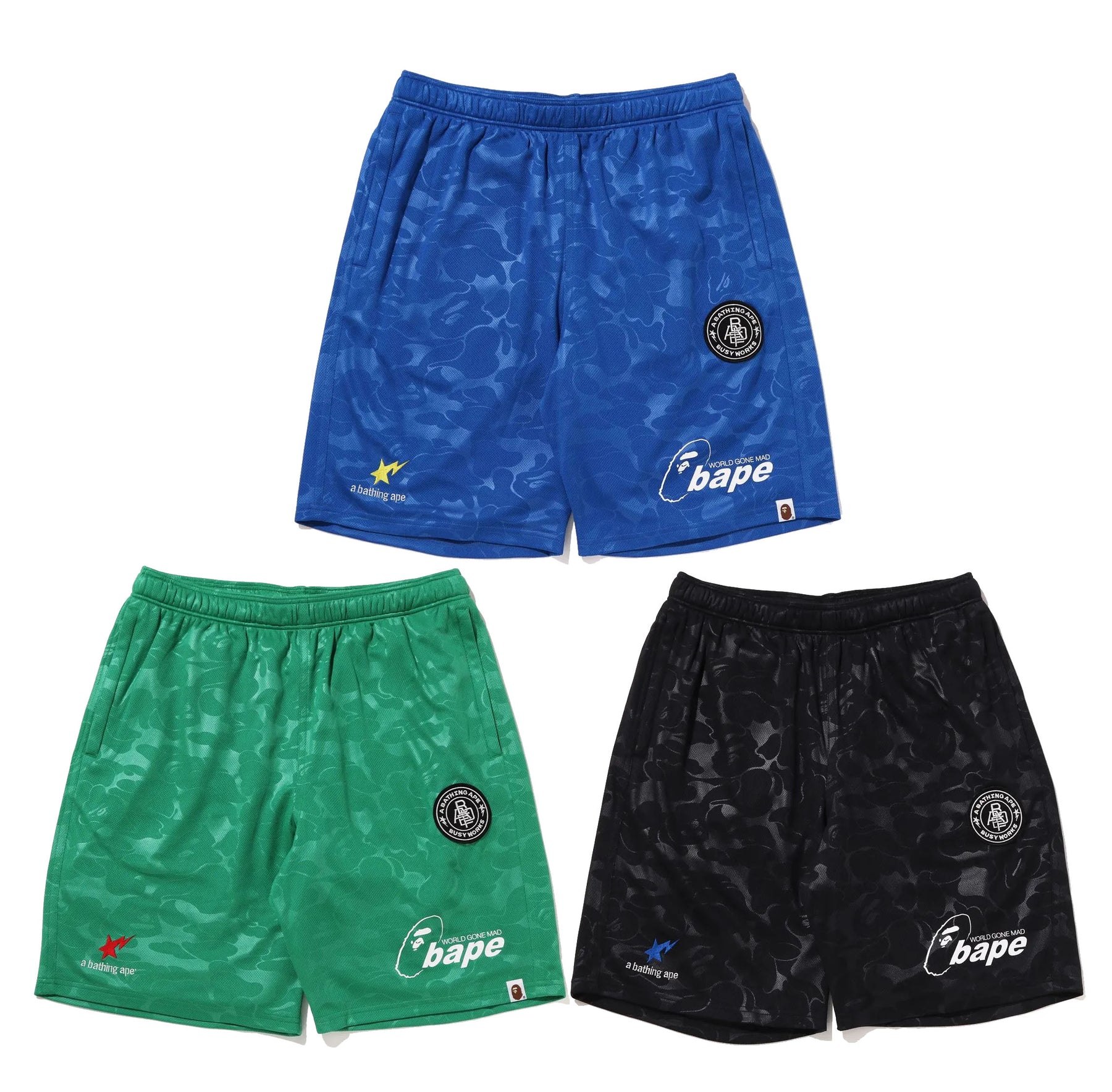 A BATHING APE SOCCER GAME SHORTS happyjagabee store