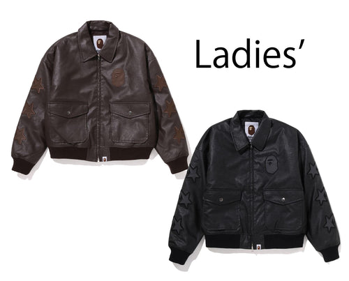 A BATHING APE Ladies' STA PATCHED FLIGHT JACKET