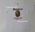A BATHING APE BLOCK CHECK WGM APE HEAD TEE