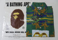 A BATHING APE DOUBLE APE HEAD RELAXED SHIRT Green size M