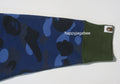 A BATHING APE CRAZY CAMO RELAXED COLLEGE CREWNECK
