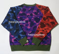 A BATHING APE CRAZY CAMO RELAXED COLLEGE CREWNECK