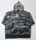 A BATHING APE TIGER CAMO TIGER RELAXED FULL ZIP HOODIE
