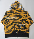 A BATHING APE TIGER CAMO TIGER RELAXED FULL ZIP HOODIE