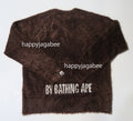 A BATHING APE APE FACE SHAGGY SWEATER