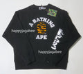 A BATHING APE TIGER CAMO COLLEGE RELAXED CREWNECK